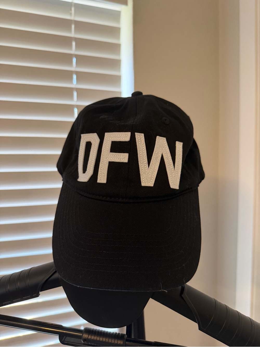 DFW Black Baseball Cap - Aviate